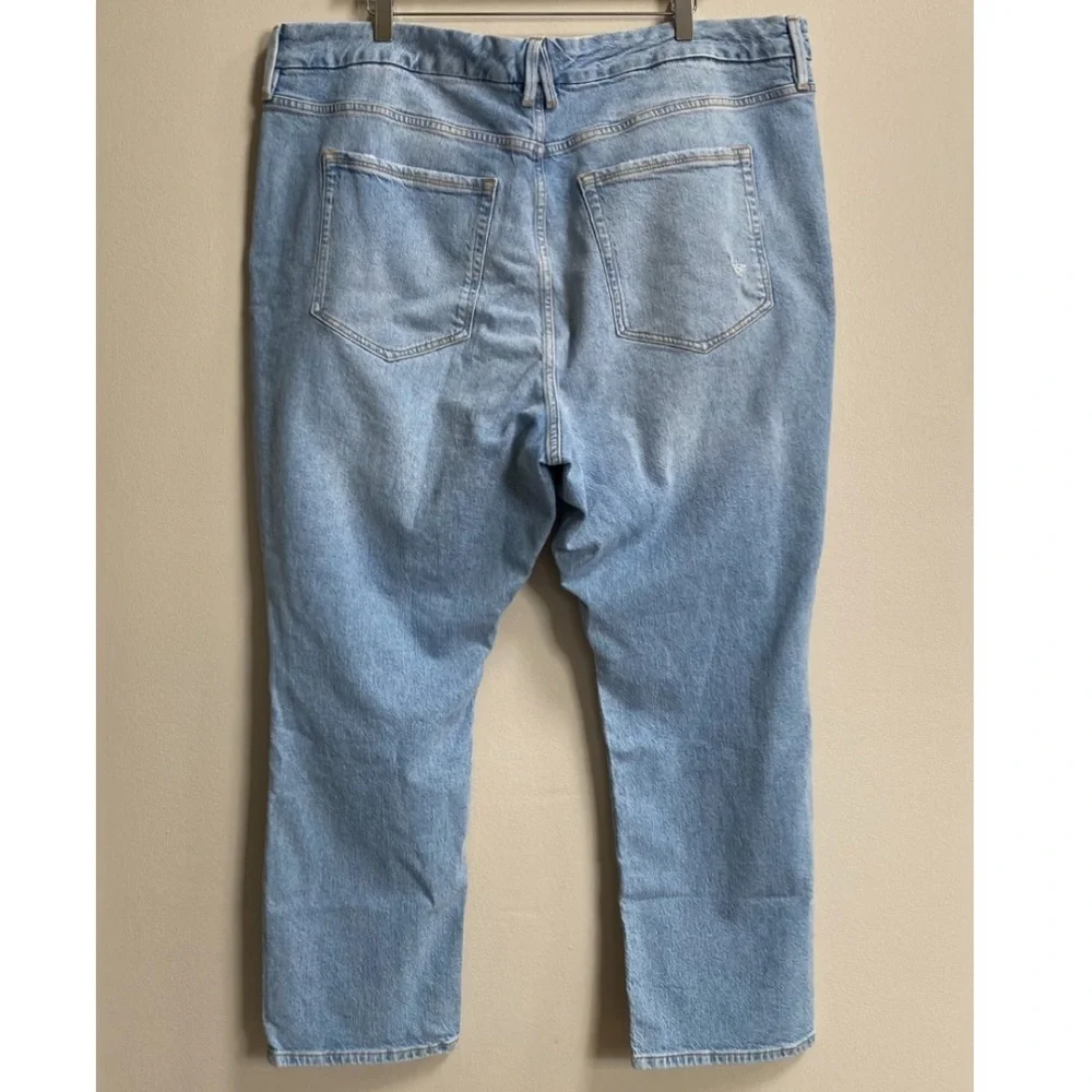 Good American Good Classic Ripped High Waist Slim Jeans Size 24